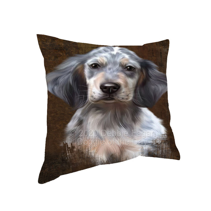 Rustic English Setter Dog Pillow with Top Quality High-Resolution Images - Ultra Soft Pet Pillows for Sleeping - Reversible & Comfort - Ideal Gift for Dog Lover - Cushion for Sofa Couch Bed - 100% Polyester, PILA91936