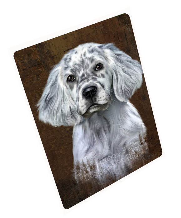 Rustic English Setter Dog Cutting Board - For Kitchen - Scratch & Stain Resistant - Designed To Stay In Place - Easy To Clean By Hand - Perfect for Chopping Meats, Vegetables, CA82696
