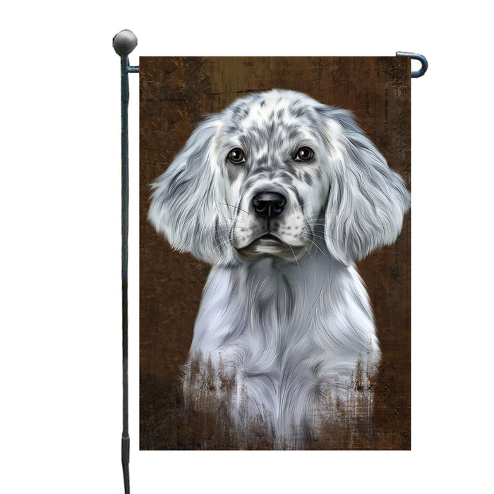 Rustic English Setter Dog Garden Flags Outdoor Decor for Homes and Gardens Double Sided Garden Yard Spring Decorative Vertical Home Flags Garden Porch Lawn Flag for Decorations GFLG67863