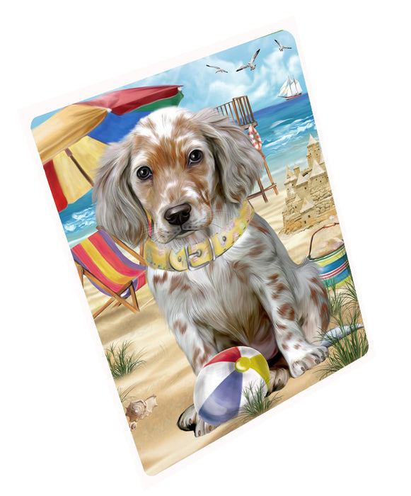 Pet Friendly Beach English Setter Dog Cutting Board - For Kitchen - Scratch & Stain Resistant - Designed To Stay In Place - Easy To Clean By Hand - Perfect for Chopping Meats, Vegetables, CA82490