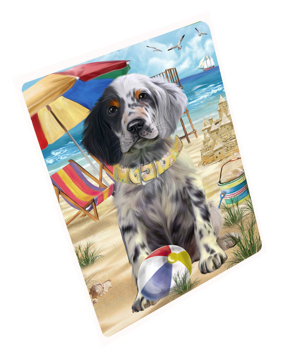 Pet Friendly Beach English Setter Dog Cutting Board - For Kitchen - Scratch & Stain Resistant - Designed To Stay In Place - Easy To Clean By Hand - Perfect for Chopping Meats, Vegetables, CA82492