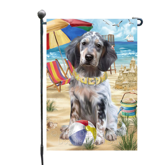 Pet Friendly Beach English Setter Dog Garden Flags Outdoor Decor for Homes and Gardens Double Sided Garden Yard Spring Decorative Vertical Home Flags Garden Porch Lawn Flag for Decorations GFLG67763