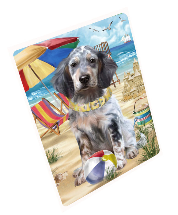 Pet Friendly Beach English Setter Dog Cutting Board - For Kitchen - Scratch & Stain Resistant - Designed To Stay In Place - Easy To Clean By Hand - Perfect for Chopping Meats, Vegetables, CA82496