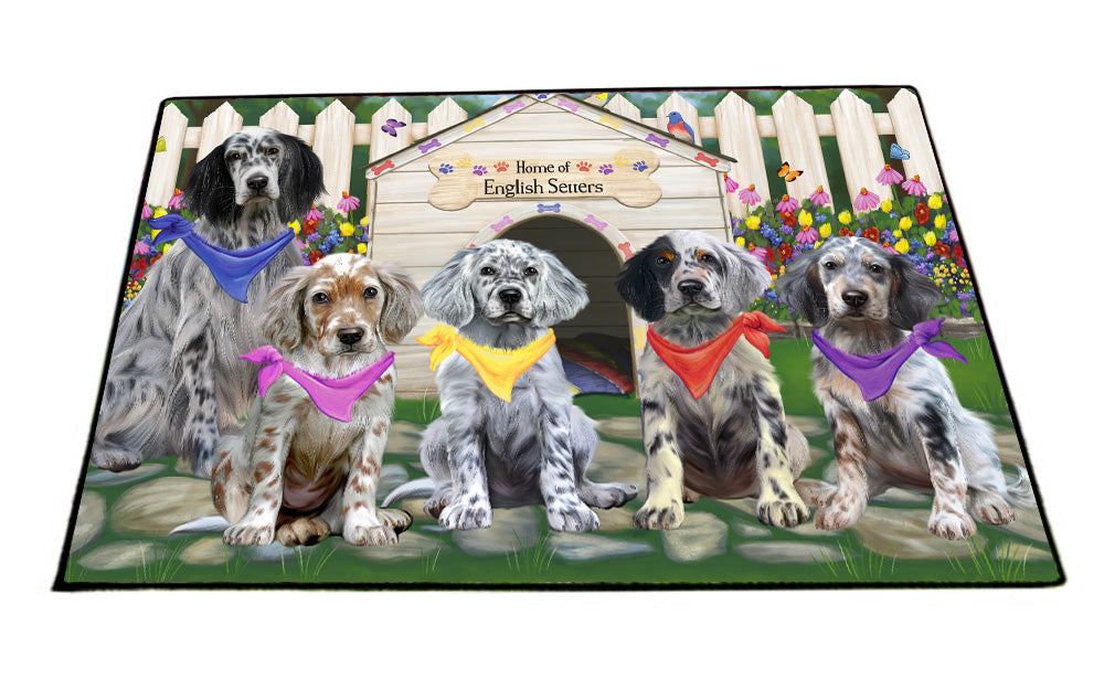 Spring Dog House English Setter Dogs Floormat FLMS55933