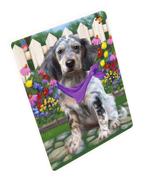Spring Floral English Setter Dog Refrigerator/Dishwasher Magnet - Kitchen Decor Magnet - Pets Portrait Unique Magnet - Ultra-Sticky Premium Quality Magnet RMAG113338