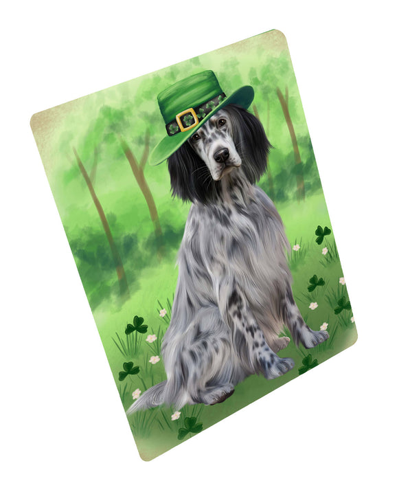 St. Patrick's Day English Setter Dog Cutting Board - For Kitchen - Scratch & Stain Resistant - Designed To Stay In Place - Easy To Clean By Hand - Perfect for Chopping Meats, Vegetables, CA84118