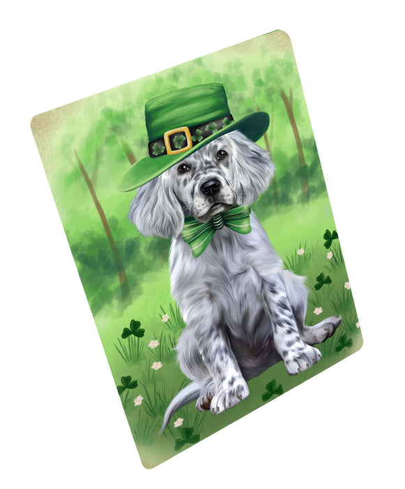 St. Patrick's Day English Setter Dog Cutting Board - For Kitchen - Scratch & Stain Resistant - Designed To Stay In Place - Easy To Clean By Hand - Perfect for Chopping Meats, Vegetables, CA84120
