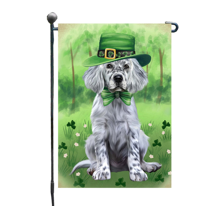 St. Patrick's Day English Setter Dog Garden Flags Outdoor Decor for Homes and Gardens Double Sided Garden Yard Spring Decorative Vertical Home Flags Garden Porch Lawn Flag for Decorations GFLG68575
