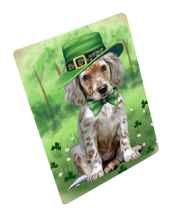 St. Patrick's Day English Setter Dog Cutting Board - For Kitchen - Scratch & Stain Resistant - Designed To Stay In Place - Easy To Clean By Hand - Perfect for Chopping Meats, Vegetables, CA84126