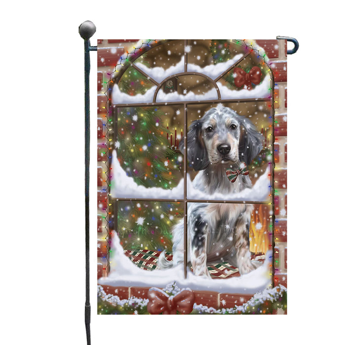 Please come Home for Christmas English Setter Dog Garden Flags Outdoor Decor for Homes and Gardens Double Sided Garden Yard Spring Decorative Vertical Home Flags Garden Porch Lawn Flag for Decorations GFLG68842