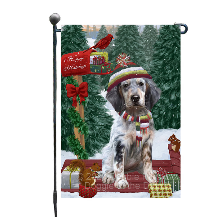 Christmas Woodland Sled English Setter Dog Garden Flags Outdoor Decor for Homes and Gardens Double Sided Garden Yard Spring Decorative Vertical Home Flags Garden Porch Lawn Flag for Decorations GFLG68418