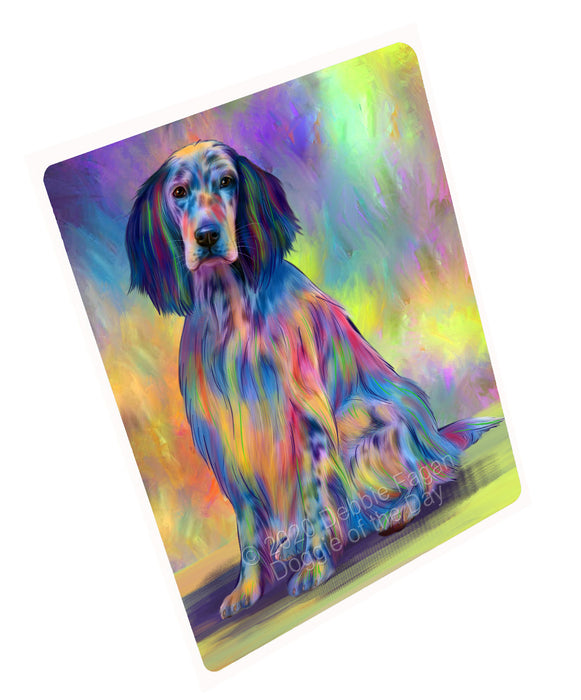 Paradise Wave English Setter Dog Cutting Board - For Kitchen - Scratch & Stain Resistant - Designed To Stay In Place - Easy To Clean By Hand - Perfect for Chopping Meats, Vegetables