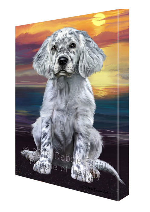 Sunset English Setter Dog Canvas Print Wall Art Décor CVS136781