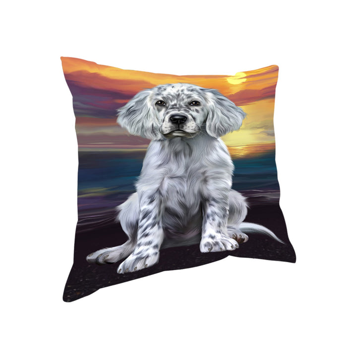 Sunset English Setter Dog Pillow PIL86444
