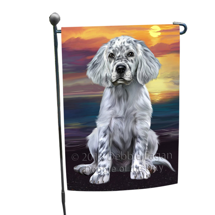 Sunset English Setter Dog Garden Flag GFLG65117