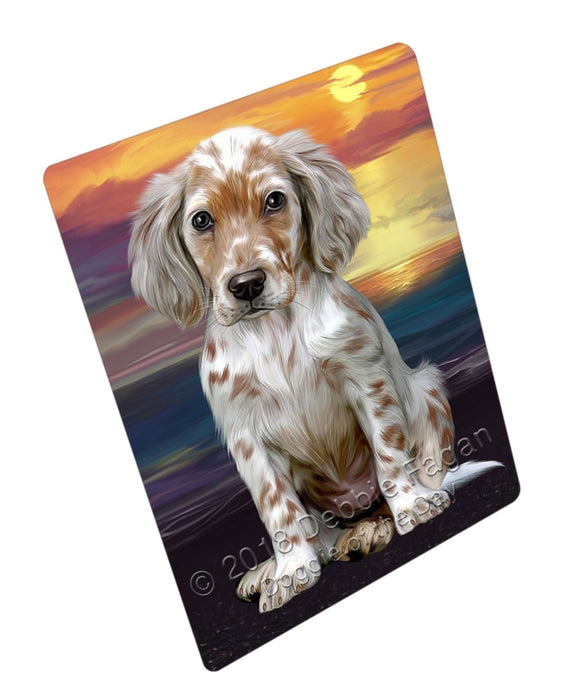 Sunset English Setter Dog Refrigerator / Dishwasher Magnet RMAG105312