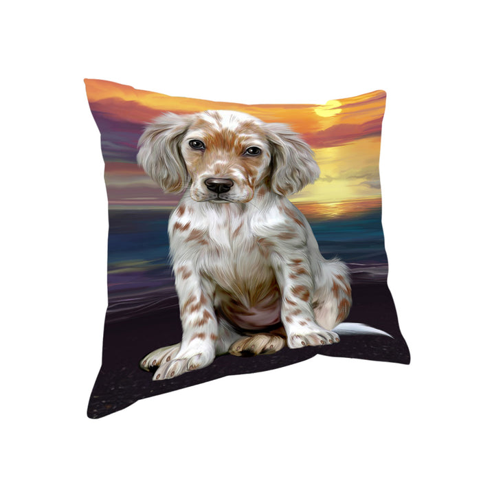 Sunset English Setter Dog Pillow PIL86448