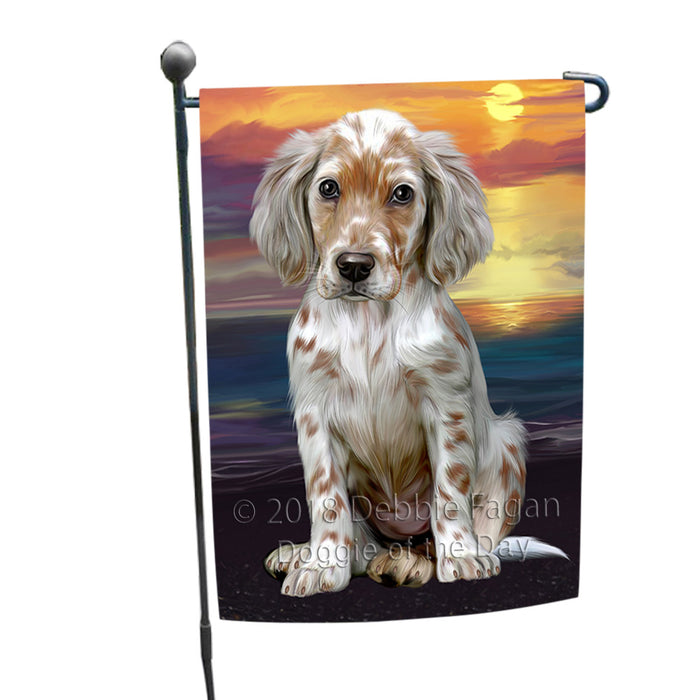 Sunset English Setter Dog Garden Flag GFLG65118