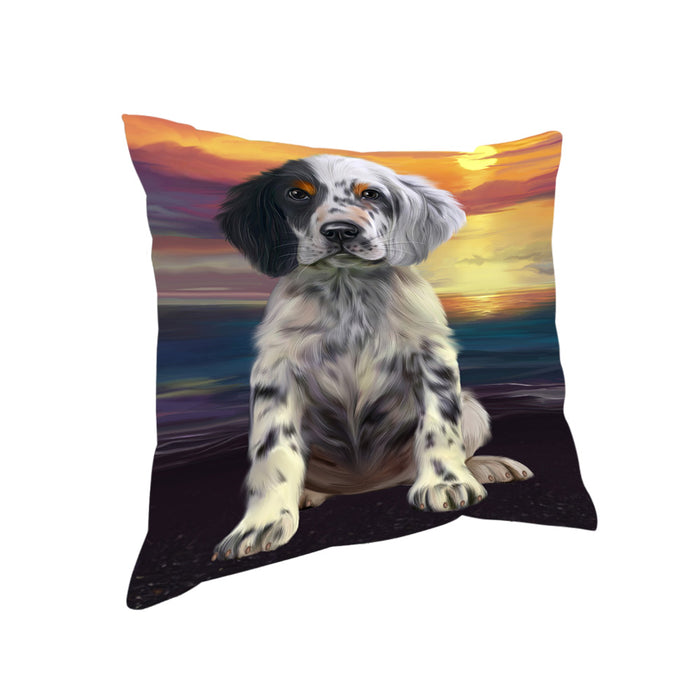 Sunset English Setter Dog Pillow PIL86452