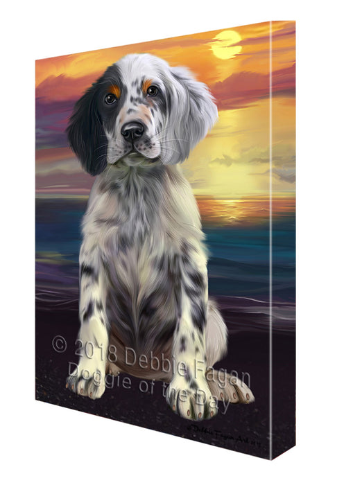 Sunset English Setter Dog Canvas Print Wall Art Décor CVS136799
