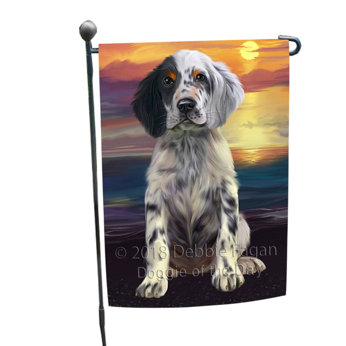 Sunset English Setter Dog Garden Flag GFLG65119