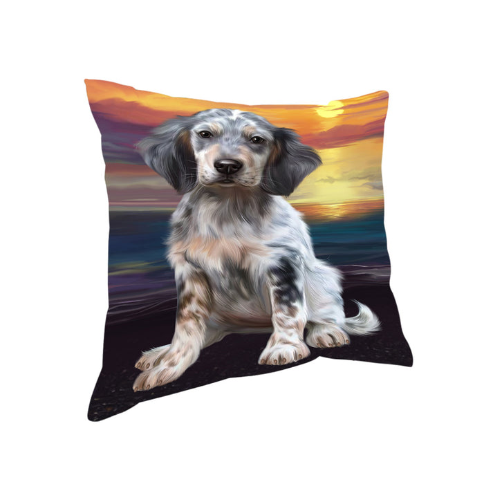 Sunset English Setter Dog Pillow PIL86456