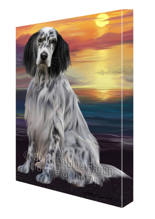 Sunset English Setter Dog Canvas Print Wall Art Décor CVS136817