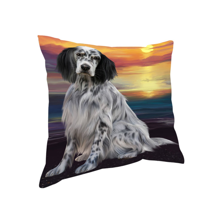 Sunset English Setter Dog Pillow PIL86460