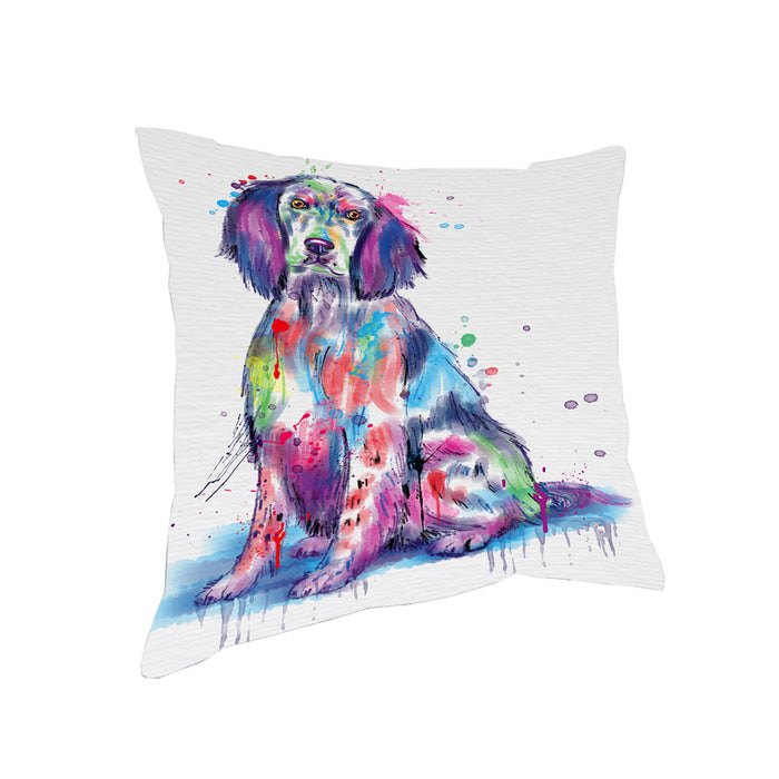 Watercolor English Setter Dog Pillow PIL83752