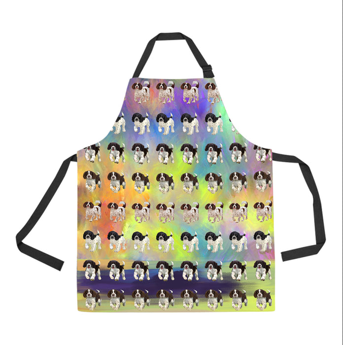 Paradise Wave English Spring Spaniel Dogs All Over Print Adjustable Apron