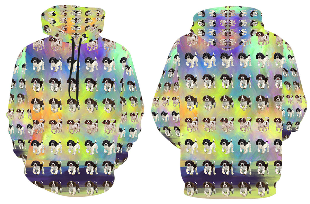 Paradise Wave English Spring Spaniel Dogs All Over Print Kid's Hoodie