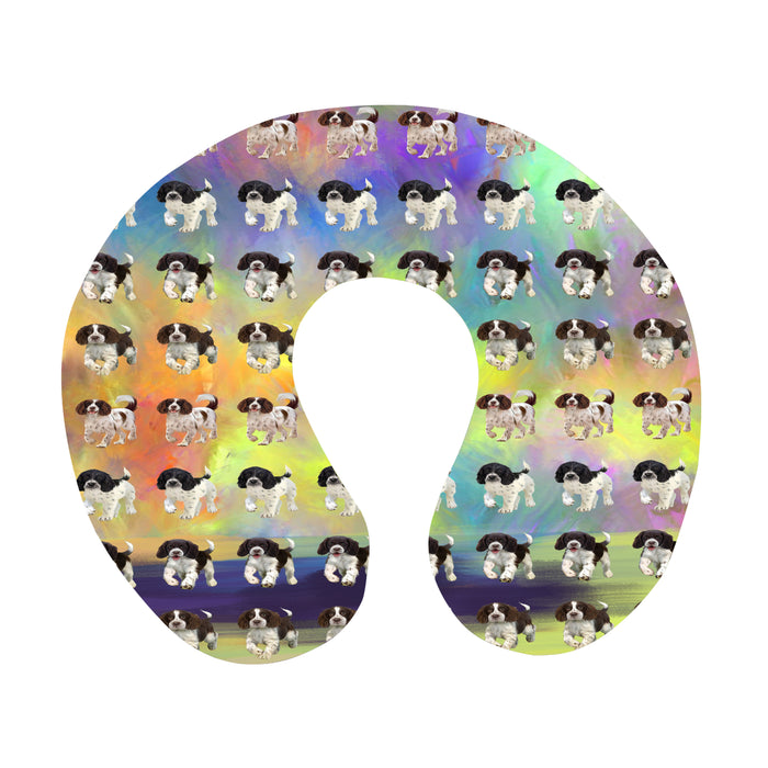 Paradise Wave English Spring Spaniel Dogs U-Shape Travel Pillow