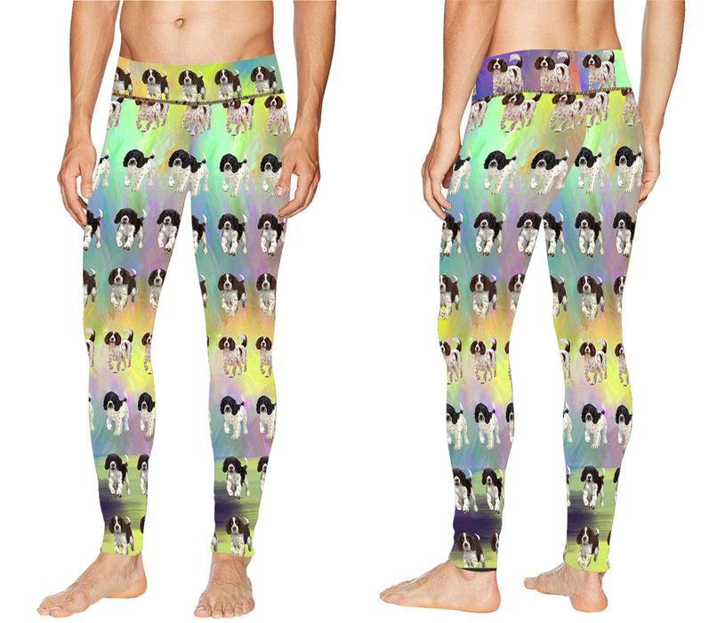 Paradise Wave English Spring Spaniel Dogs All Over Print Meggings