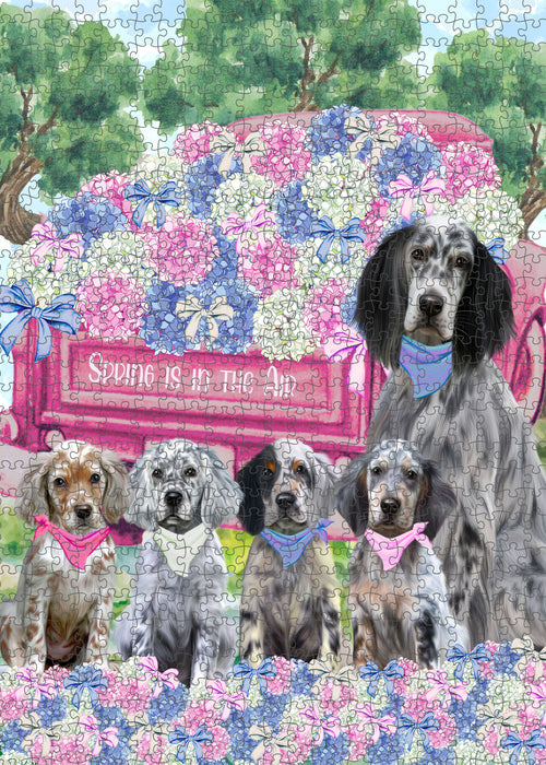 English Setter Jigsaw Puzzle for Adult: Explore a Variety of Designs, Custom, Personalized, Interlocking Puzzles Games, Dog and Pet Lovers Gift