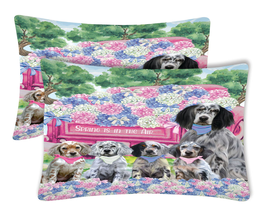 English Setter Pillow Case: Explore a Variety of Designs, Custom, Personalized, Soft and Cozy Pillowcases Set of 2, Gift for Dog and Pet Lovers