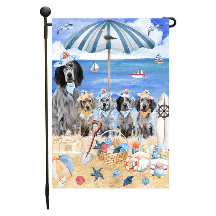 English Setter Dogs Garden Flag, Double-Sided Outdoor Yard Garden Decoration, Explore a Variety of Designs, Custom, Weather Resistant, Personalized, Flags for Dog and Pet Lovers