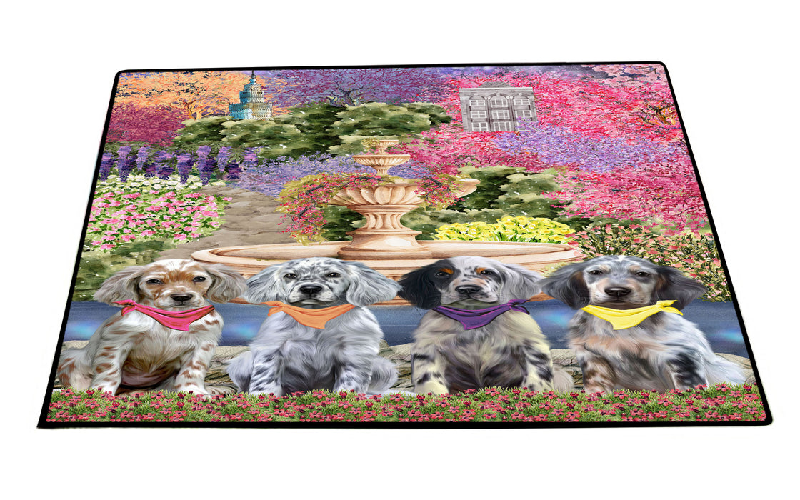 English Setter Floor Mats and Doormat: Explore a Variety of Designs, Custom, Anti-Slip Welcome Mat for Outdoor and Indoor, Personalized Gift for Dog Lovers