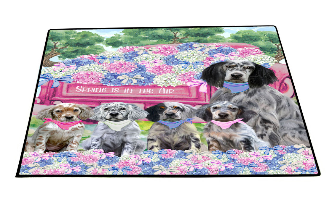 English Setter Floor Mat: Explore a Variety of Designs, Anti-Slip Doormat for Indoor and Outdoor Welcome Mats, Personalized, Custom, Pet and Dog Lovers Gift