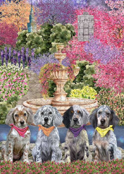 English Setter Jigsaw Puzzle for Adult: Explore a Variety of Designs, Custom, Personalized, Interlocking Puzzles Games, Dog and Pet Lovers Gift