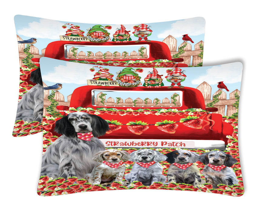 English Setter Pillow Case: Explore a Variety of Personalized Designs, Custom, Soft and Cozy Pillowcases Set of 2, Pet & Dog Gifts