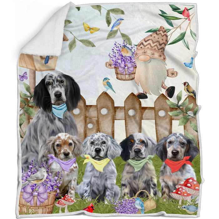 English Setter Blanket: Explore a Variety of Designs, Custom, Personalized, Cozy Sherpa, Fleece and Woven, Dog Gift for Pet Lovers