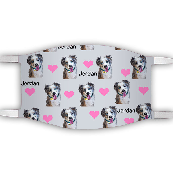 Custom Add Your Photo Here PET Dog Cat Photos on Face Mask