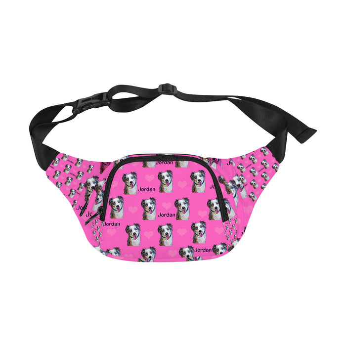 Custom Add Your Photo Here PET Dog Cat Photos on Fanny Pack