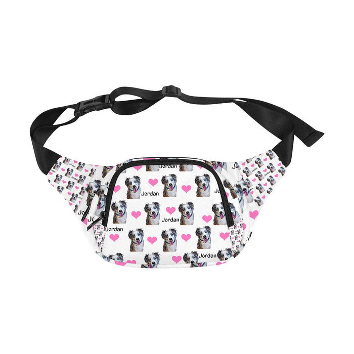 Custom Add Your Photo Here PET Dog Cat Photos on Fanny Pack