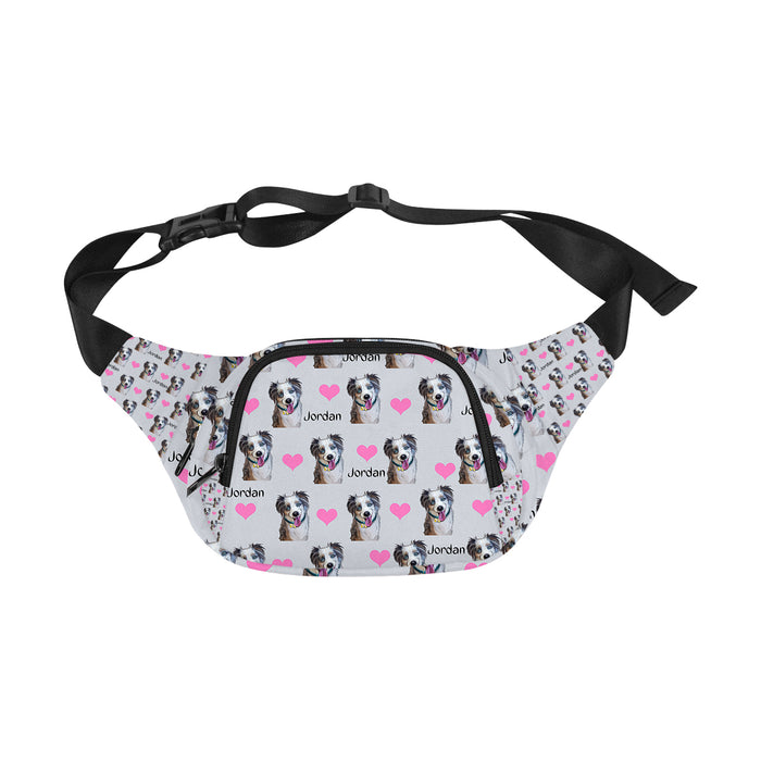 Custom Add Your Photo Here PET Dog Cat Photos on Fanny Pack