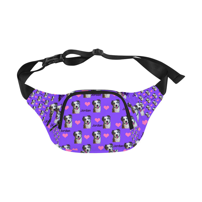 Custom Add Your Photo Here PET Dog Cat Photos on Fanny Pack