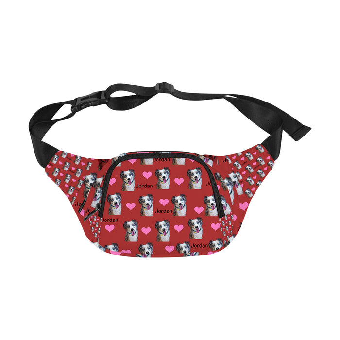 Custom Add Your Photo Here PET Dog Cat Photos on Fanny Pack