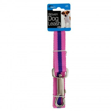 10 Fashion Pink Woven Nylon Dog Leashes Wholesale DNSX
