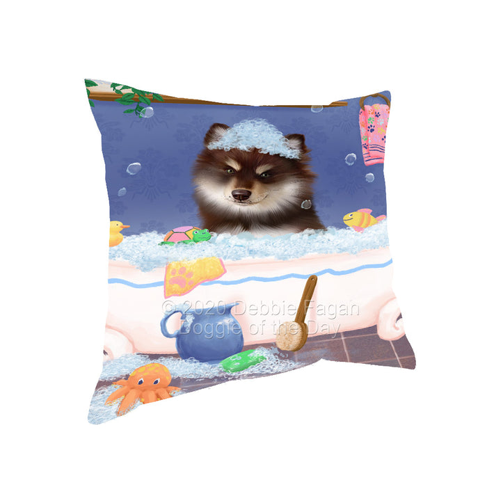 Rub a Dub Dogs in a Tub Finnish Lapphund Dog Pillow with Top Quality High-Resolution Images - Ultra Soft Pet Pillows for Sleeping - Reversible & Comfort - Ideal Gift for Dog Lover - Cushion for Sofa Couch Bed - 100% Polyester, PILA92332