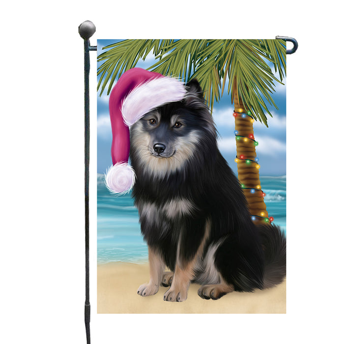 Christmas Summertime Island Tropical Beach Finnish Lapphund Dog Garden Flags Outdoor Decor for Homes and Gardens Double Sided Garden Yard Spring Decorative Vertical Home Flags Garden Porch Lawn Flag for Decorations GFLG68146